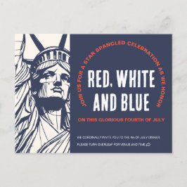 Cartão-postal de convite à Liberdade para 4 de jul