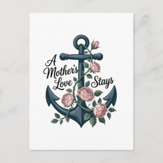 Cartão Postal De Convite A Mother’s Love Stays