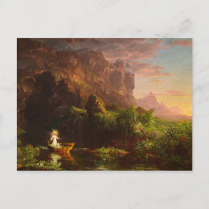 Cartão Postal De Convite A Viagem da Vida, Infância, 1842 por Thomas Cole
