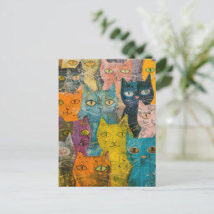 Cartão Postal De Convite Abstrato de Aquarela (12)