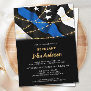 Cartão Postal De Convite Agente de Polícia - Parte Polícia de Reforma