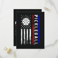 Amantes de Pickleball Bandeira Americana 4 de Julh