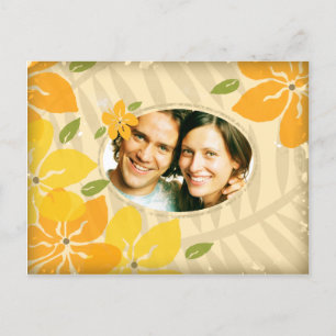 CARTÃO POSTAL DE CONVITE AMARELO DA LARANJA DE ESTILO DE 311 VINTAGENS