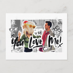 Cartão Postal De Convite AMIGOS™ Ação de Graças Chefe da Turquia Monica