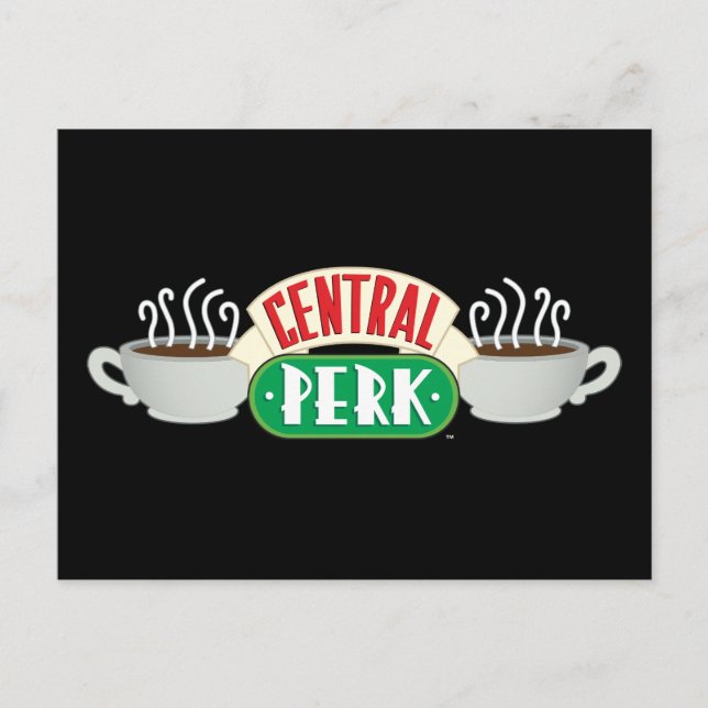 Cartão Postal De Convite AMIGOS™ | Logotipo de Perk Central (Frente)