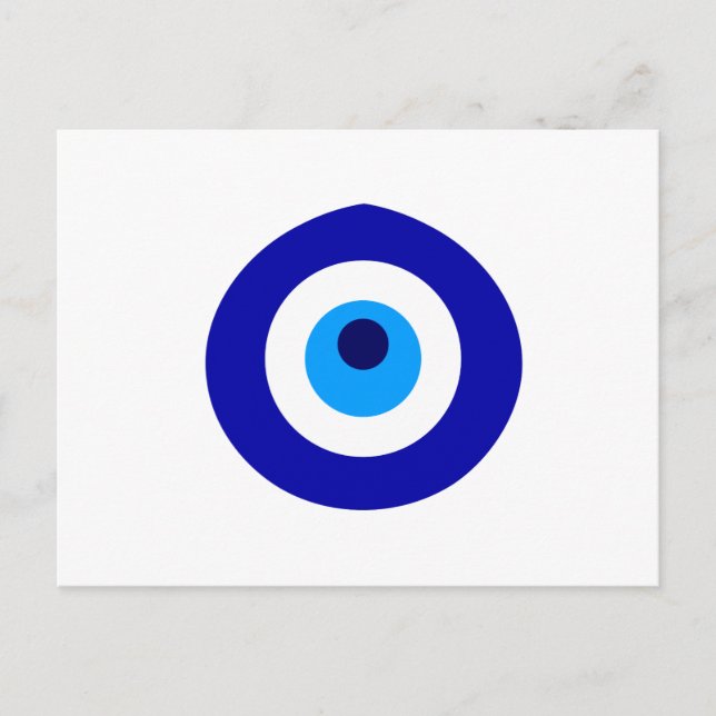 Cartão Postal De Convite Amuleto turco chamado Nazar (Frente)