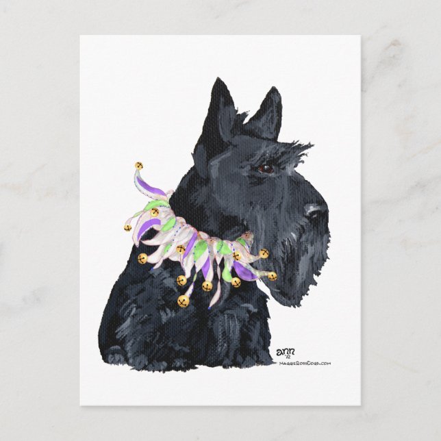 Cartão Postal De Convite Animal de Festa Scottish Terrier (Frente)