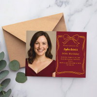 Aniversário de fotografia de arco desenhada à mão