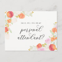 Aquarela Pêssegos Floral Seja Meu Ajudante Pessoal