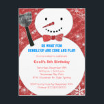 Cartão Postal De Convite Arco de gravata Snowman Infantil Festa de aniversá<br><div class="desc">Feliz arco de gravata, boneco de neve e flocos de neve ilustrados em cartões-postais de Convite de festas personalizados. convites de festas divertidos para crianças nasceres nos meses de inverno! Todo o texto de amostra pode ser facilmente personalizado com seu próprio texto. Sinta-se livre para alterar as fontes, tamanhos e...</div>
