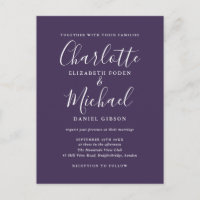 Assinatura Roxa Casamento Script