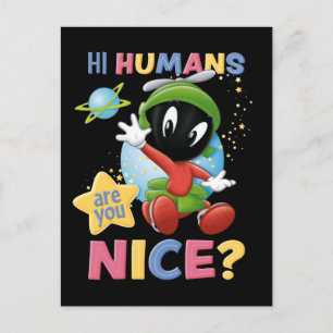 Cartão Postal De Convite Baby MARVIN THE MARTIAN™ Hi Humans