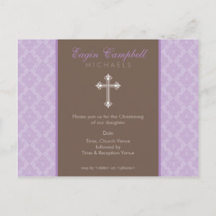 Cartão Postal De Convite BAPTISMO CONVITE: oh tão lindo 7