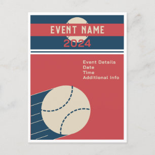 Cartão Postal De Convite Baseball Classic