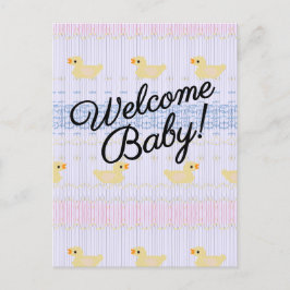 Cartão Postal De Convite Bebê