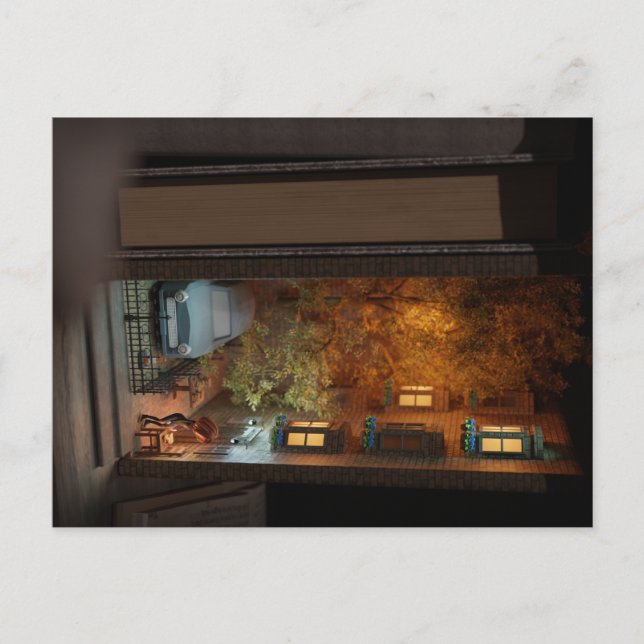 Cartão Postal De Convite Beco de prateleira de livros - Venda de livros do  (Frente)