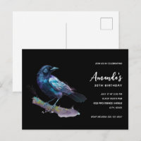 Belo Raven em um Aniversário do Ramal de Árvore