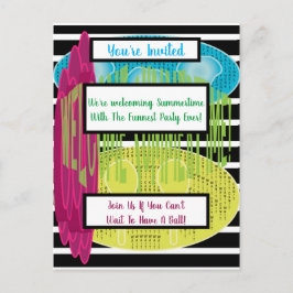Cartão Postal De Convite Bem-vindo ao Verão