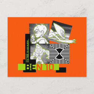 Cartão Postal De Convite Ben 10 - É hora de ir Alienígena
