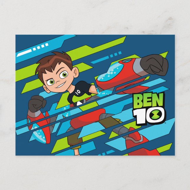 Cartão Postal De Convite Ben 10 Transformação de DNA em estouro (Frente)