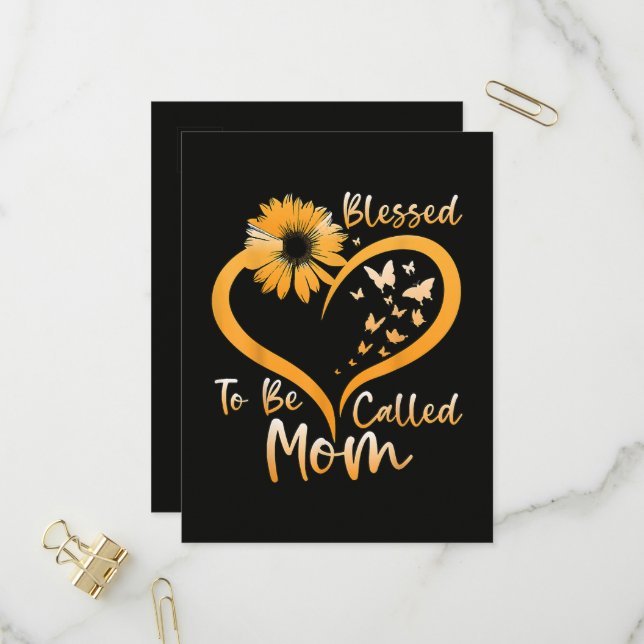 Cartão Postal De Convite Bendita por ser chamada de Mãe (Frente/Verso In Situ)
