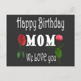 Cartão Postal De Convite Best Mom Birthday Design 