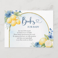 Blue Floral Lemon Main Squeze Books para Bebê