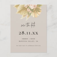 Boho Palm Floral Blush Natural Salvar Data