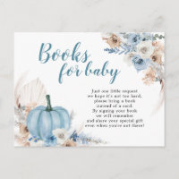 Boho Rustic Blue Pumpkin Fall Books Para Bebê
