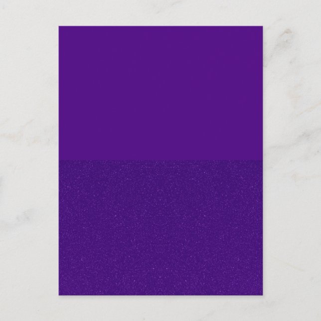 Cartão Postal de Convite Brilho Roxo – Personalizá (Frente)