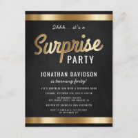 Caramelo Dourado e Festa de aniversário surpresa p