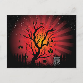Cartão Postal De Convite Cartão de Festa Halloween