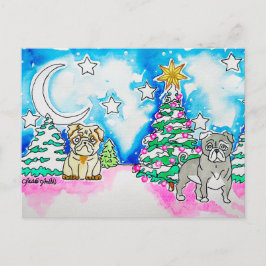 Cartão Postal De Convite Cartão de Natal do Cachorrinho