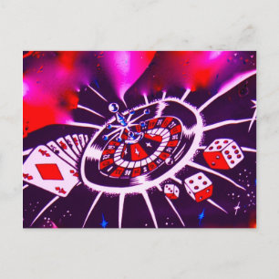 Cartão Postal De Convite Cartão de Resposta de Casamento de Las Vegas