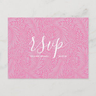 Cartão Postal De Convite Cartão de RSVP de casamento Roteiro de Vibes da