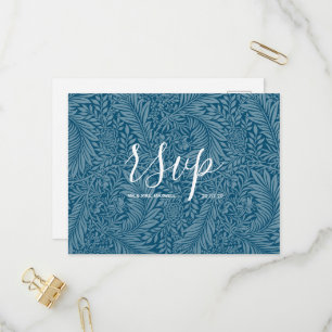 Cartão Postal De Convite Cartão de RSVP de casamento   Sea Vibes Script