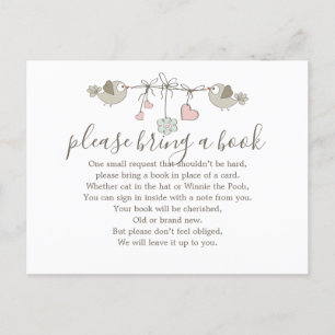 Cartão Postal De Convite Cartão de Solicitação de Inserção de Livro para Ch