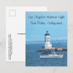 Cartão Postal De Convite Cartão - luz do porto de Los Angeles