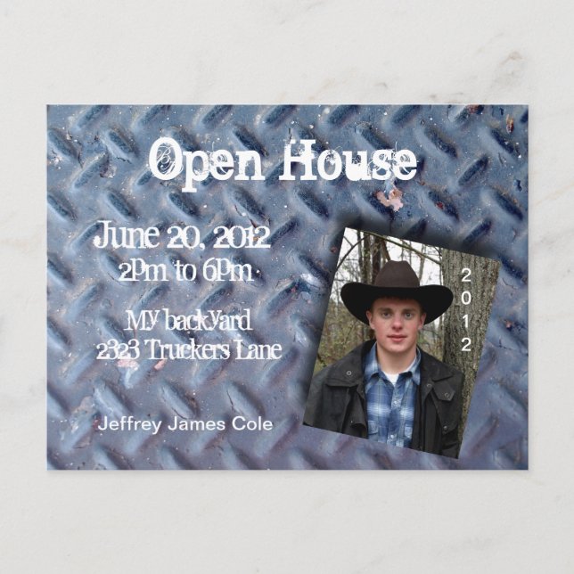 Cartão Postal De Convite Cartão-postal aberto do caminhoneiro (Frente)