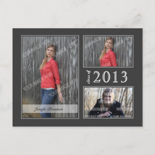 Cartão Postal De Convite Cartão-postal Aberto para Graduação