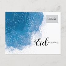 Cartão-postal corporativo Eid - Azul