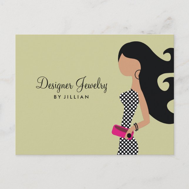 Cartão Postal De Convite Cartão-postal de 311-Joias/Festas de Mão (Frente)