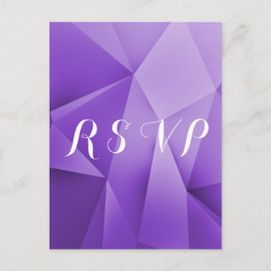 Cartão Postal De Convite Cartão-postal de casamento RSVP de Jewel Tones Ame