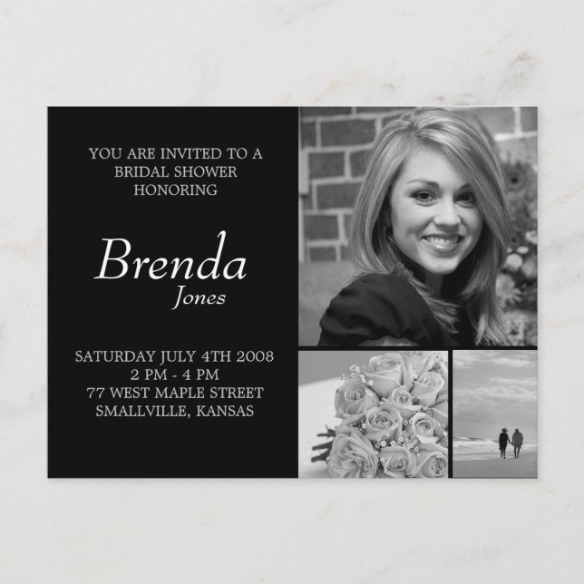 Cartão Postal De Convite Cartão-postal de Chá de panela personalizável (Frente)