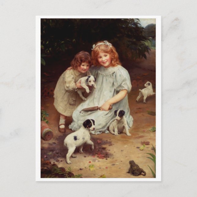 Cartão Postal De Convite Cartão-postal de pintura clássico (Frente)