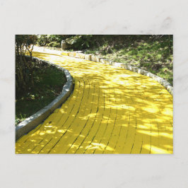 Cartão Postal De Convite Cartão-postal de tijolo amarelo