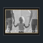 Cartão Postal De Convite Cartão-postal Padrão Chanukah Dourado<br><div class="desc">Cartão-postal padrão "Chanukah Happy Dourado" Personalize acrescentando fotos e alterando texto, "feliz" "Paz e Amor" e "Alan, Adie e Jennifer. Use seu estilo de fonte, cor e tamanho favoritos para texto. A Estrela Dourada pode ser editada por redimensionamento, movimentação, duplicação ou exclusão. A cor de fundo pode ser alterada. A...</div>