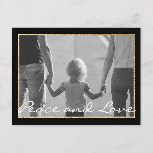 Cartão Postal De Convite Cartão-postal padrão Dourado