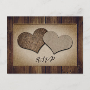 Cartão Postal De Convite Cartão-postal RSVP de Casamento de Locação de Made