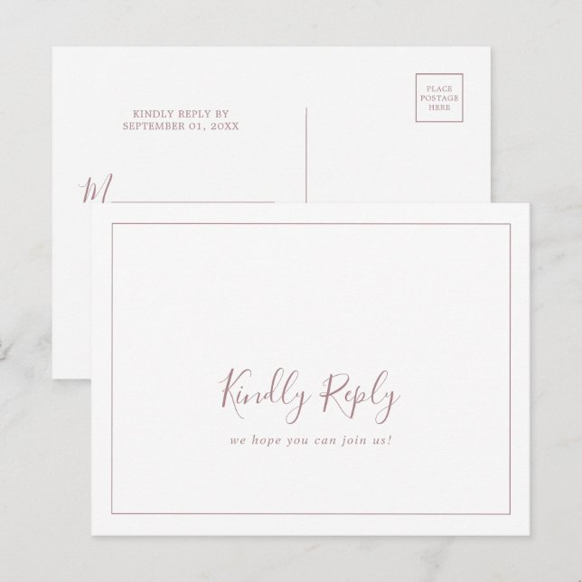 Cartão Postal De Convite Cartão-postal RSVP de Solicitação de Música Dourad (Frente/Verso)